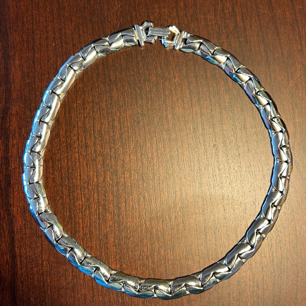 Vintage Marino Silver Tone Choker from the 1950’s-60’s